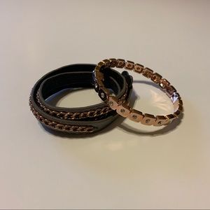 Premier Designs On the Edge and Rosalie bracelets